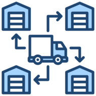 Icono de Distribución eficiente